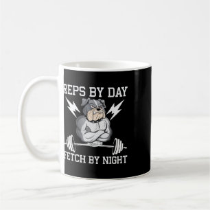 Bodybuilder Dog Lover Gym Wear Fitness Workout Bod Coffee Mug