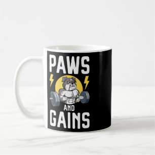 Bodybuilder Dog Lover Gym Wear Fitness Workout Bod Coffee Mug