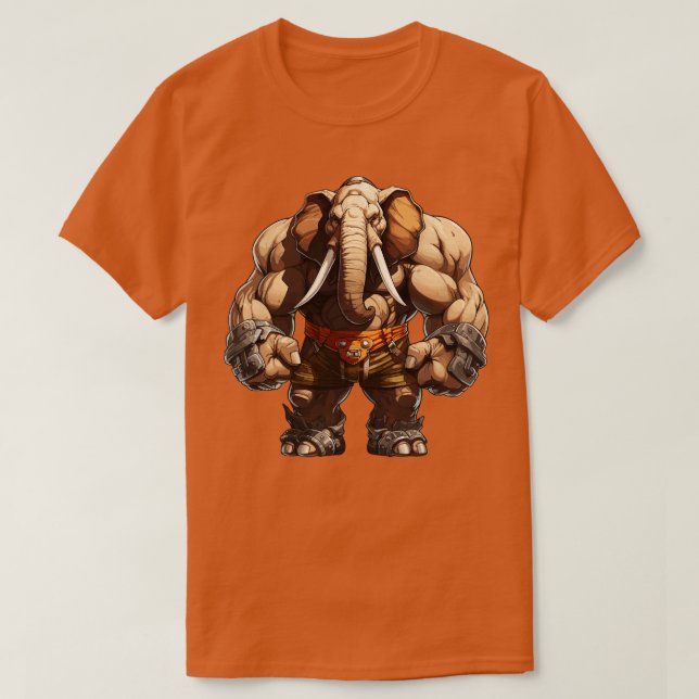 Bodybuilder Elephant 1 T-Shirt (Design Front)