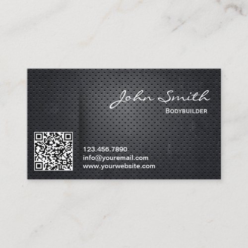 Metal QR Code Bodybuilding Business Card