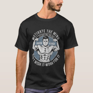 Bodybuilder Old School Vintage 80s Weight Sports B T-Shirt