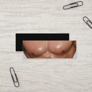 Bodybuilder Personal Trainer Physical Fitness Male Mini Business Card