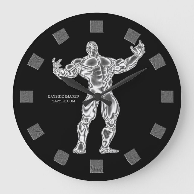 Bodybuilder Wall Clock (Front)