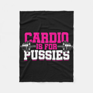 Bodybuilder Weightlifter Fleece Blanket