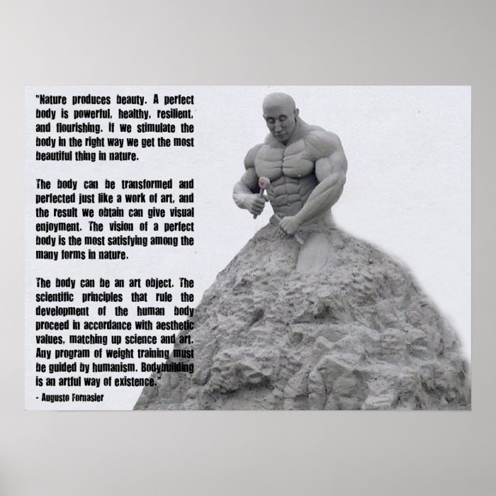Bodybuilding   An Artful Way of Existence Print