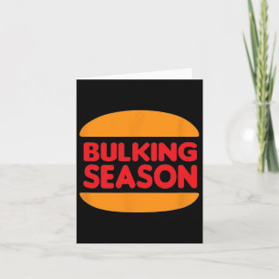 Bodybuilding And Weightlifting Bulking Season Desi Card