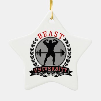 Bodybuilding Beast University Star Ornament by xgdesignsnyc at Zazzle