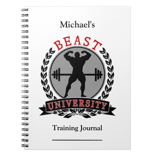 Bodybuilding Beast University Training Journal (Front)