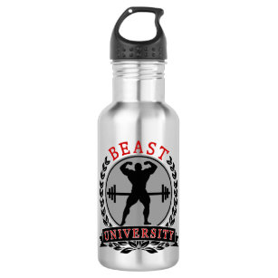 Bodybuilding Beast University Water Bottle