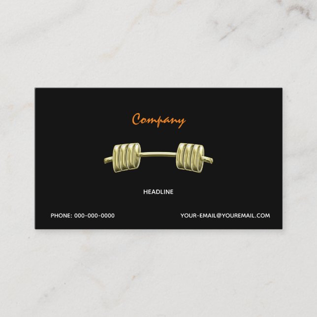 Bodybuilding Business Card (Front)