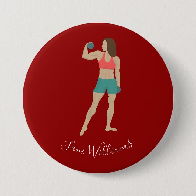 Bodybuilding Button (Front)
