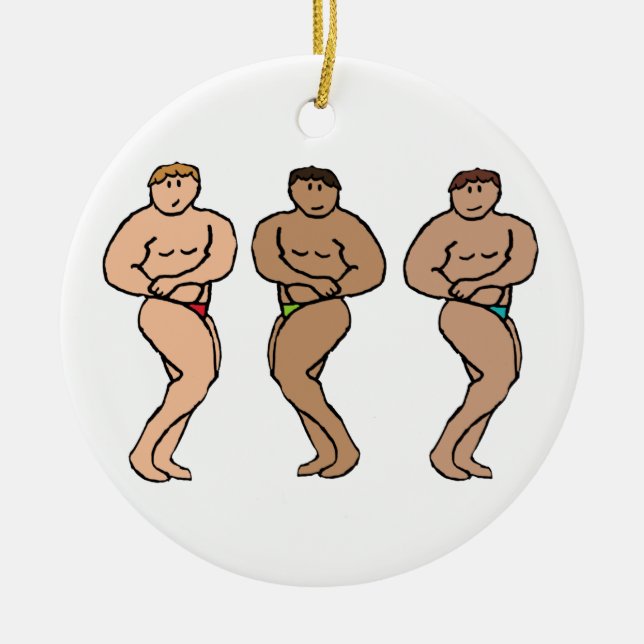 Bodybuilding Ceramic Ornament (Front)