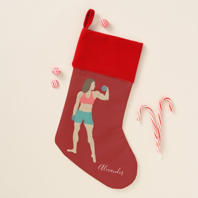 Bodybuilding Christmas Stocking (Front)