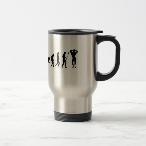 Bodybuilding Evolution Travel Mug