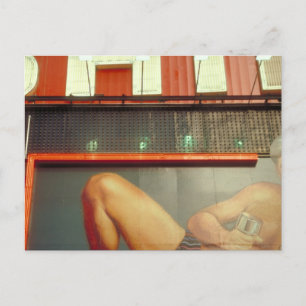 Bodybuilding Fitness Advertising Time Square NYC Postcard