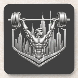 bodybuilding, fitness, gym, New York City, NYC, si Beverage Coaster