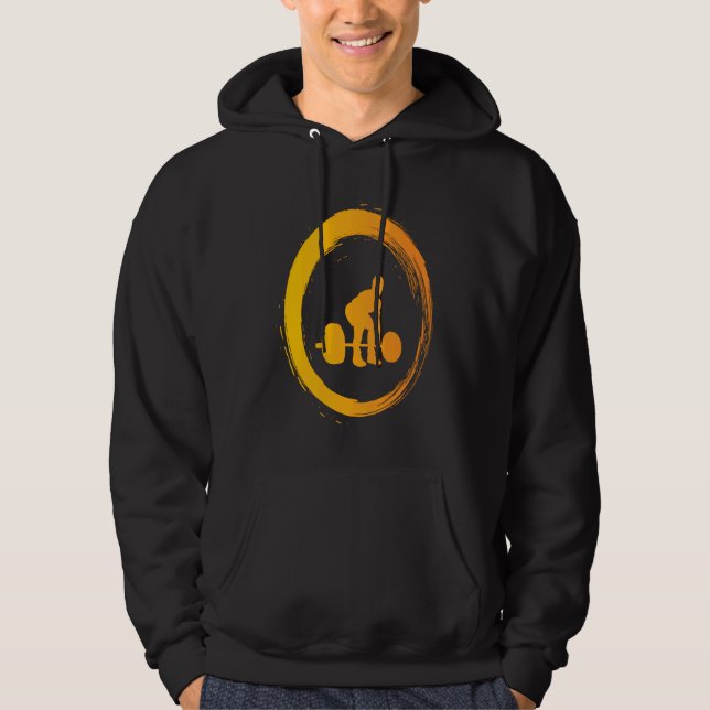 bodybuilding fitness gym Weightlifting Hoodie (Front)