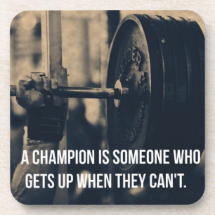 Bodybuilding Fitness Gym Workout Motivation Coaster