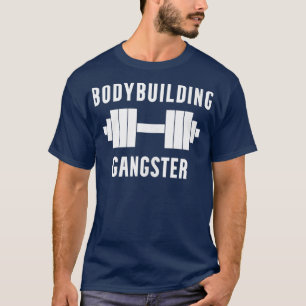 Bodybuilding Gangster  Weightlifting Workout Gym L T-Shirt