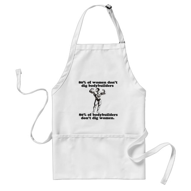 Bodybuilding Gay humor Adult Apron (Front)