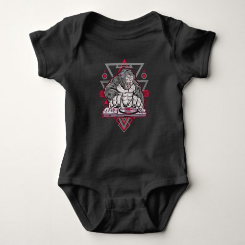 Bodybuilding Gorilla For The Next Workout Baby Bodysuit