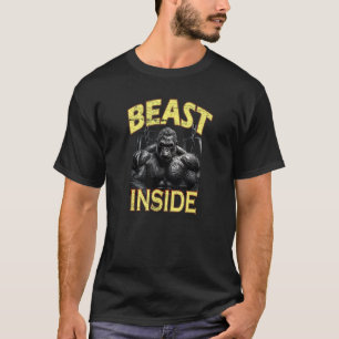 Bodybuilding Gorilla Gym Fitness Beast Inside T-Shirt