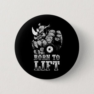 Bodybuilding Gym Fitness Training Muscle Rhino Gif Button