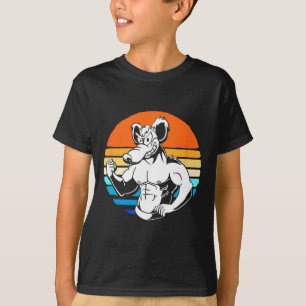 Bodybuilding Gym Lover Retro Gym Rat T-Shirt