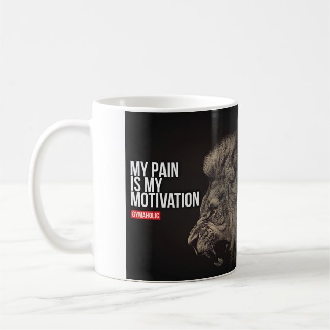 Bodybuilding Gym Motivation Coffee Mug (Left)