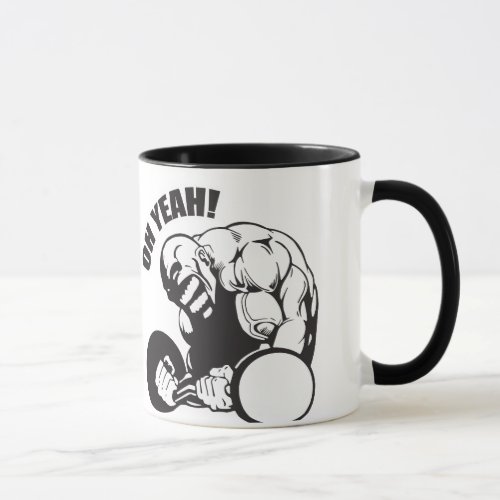 Bodybuilding Gym Workout _ Bicep Curl _ OH YEAH Mug