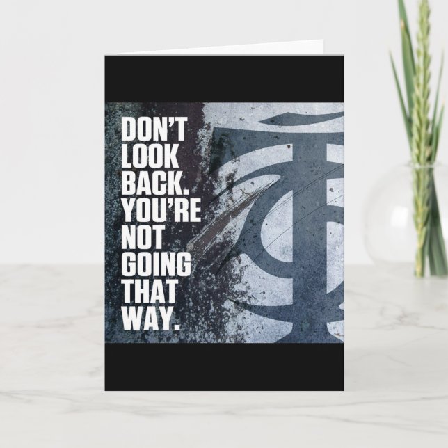 Bodybuilding Gym Workout Motivational Card (Front)
