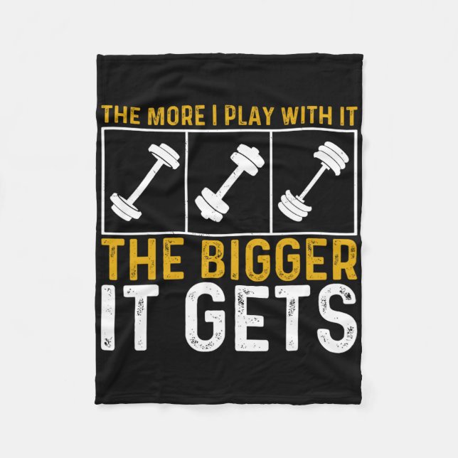 Bodybuilding Gym Workout Weightlifting Muscles Get Fleece Blanket (Front)