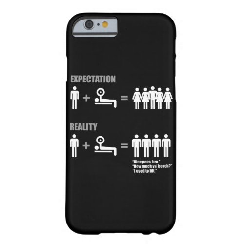Bodybuilding Humor _ Expectation vs Reality Barely There iPhone 6 Case