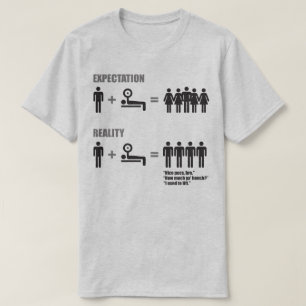 Bodybuilding Humor - Expectation vs Reality T-Shirt