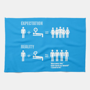 Bodybuilding Humor - Expectation vs Reality Towel