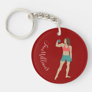 Bodybuilding Keychain