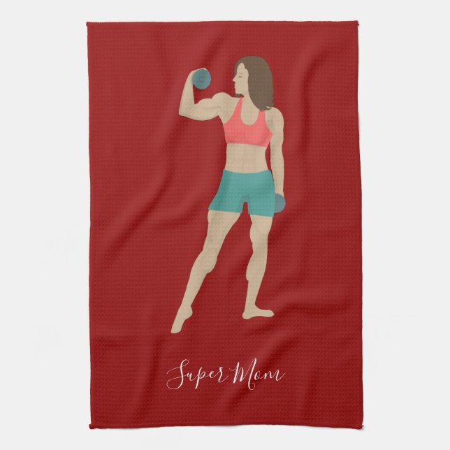 Bodybuilding Kitchen Towel (Vertical)