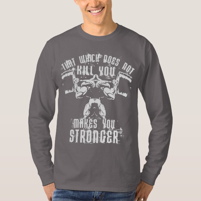 Bodybuilding Lifting Motivation - Squat T-Shirt (Front)