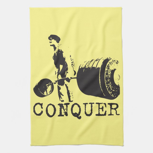 Bodybuilding Motivation - Conquer Towel (Vertical)