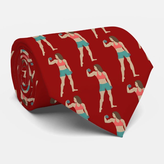 Bodybuilding Neck Tie (Rolled)