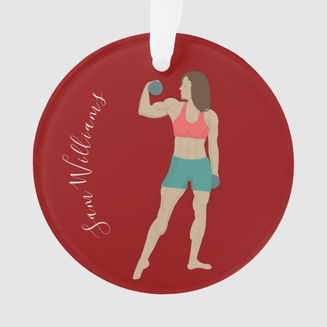 Bodybuilding Ornament (Front)