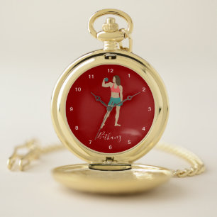 Bodybuilding Pocket Watch