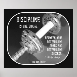Bodybuilding Poster with Quote 003