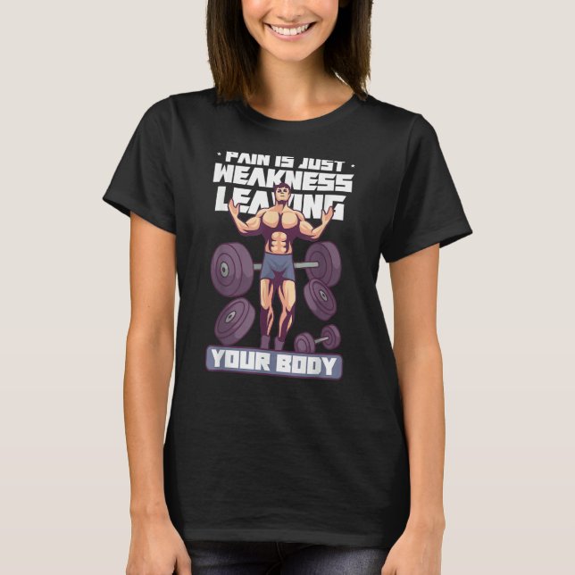 Bodybuilding Powerlifting Weightlifting Fitness Gy T-Shirt (Front)