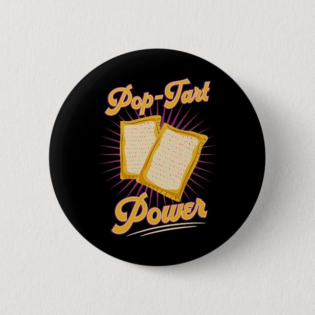 Bodybuilding Pre-workout Pop Tart Power Gym Exerci Button (Front)