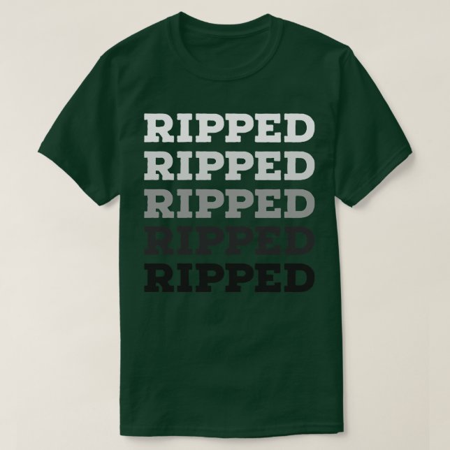 Bodybuilding RIPPED T-Shirt (Design Front)