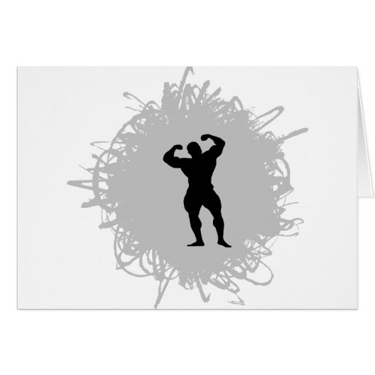 Bodybuilding Scribble Style Cards (Front Horizontal)