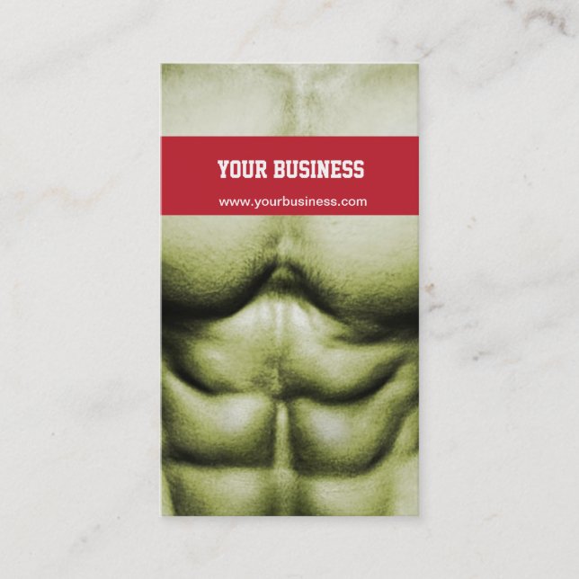 Bodybuilding/Self-Defense Business Card (Front)