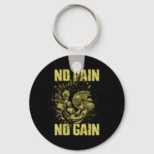 Bodybuilding Shirts For Men No Pain No Gain Bodybu Keychain