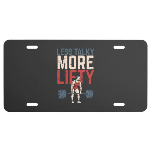 Bodybuilding Sport Fitness gift License Plate